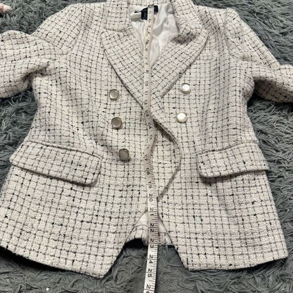 Rachel Zoe Plaid Open Front Blazer Size Large - Picture 5 of 7